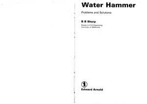 Sharp B.B. Water Hammer - Problems and Solutions