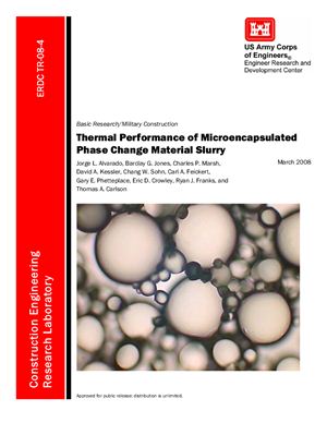 Alvarado J.L. et al. Thermal Performance of Microencapsulated Phase Change Material Slurry (Тепловые свойства суспензии, состоящей из микрокапсулированного фазопереходного материала)