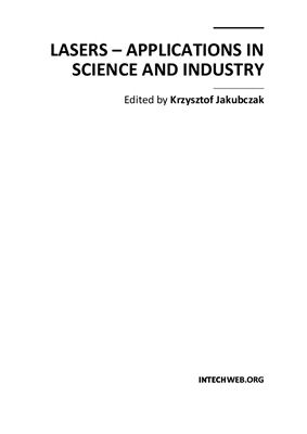 Jakubczak K. Lasers - Applications in Science and Industry
