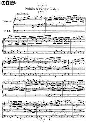 Бах И.С. Прелюдия и Фуга До Мажор (BWV 547)