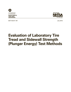 Оценка прочности протектора и прочности боковых стенок лабораторных шин (Evaluation of Laboratory Tire)