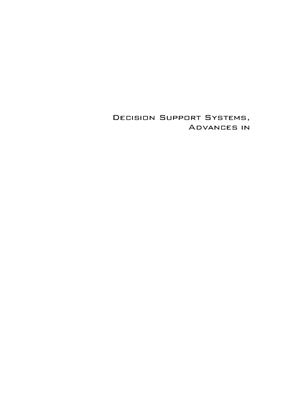 Devlin G. (ed.) Advances in Decision Support Systems