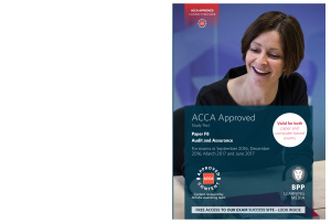 ACCA - BPP F8 Audit and Assurance - Study Text 2016-2017