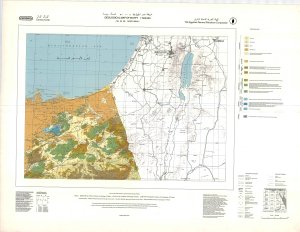 Geological map of Egypt, H-36-B (North Sinai), масштаб: 1: 500000
