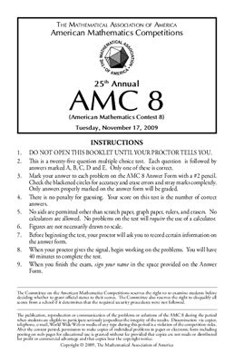 American Mathematics Contest 8 (AMC 8) 2009