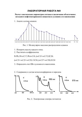 Серебренникова О.В. Расчет генетических параметров состава и заключение об источнике исходного нефтематеринского вещества и условиях его накопления