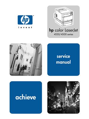 HP Color LaserJet 4550/4550N/4550DN/ 4550HDN Printer and HP Color LaserJet 4500/ 4500 N/4500 DN Printer. Service Manual