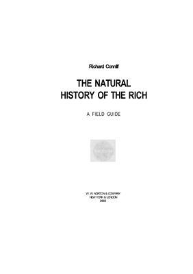 Коннифф Р. Естественная история богатых: Полевые исследования