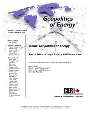Rozhon Jon. Geopolitics of Energy