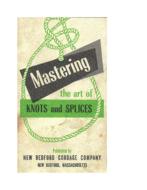 Mastering the arts of knots and splices