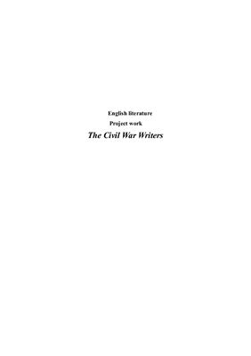 The Civil War Writers