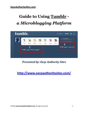 Guide to Using Tumblr - a Microblogging Platform