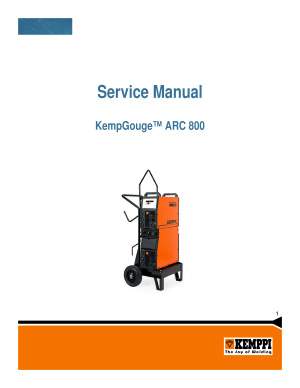 Service manual Kemppi ARC 800