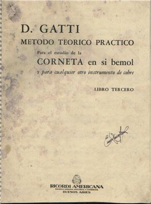 Gatti D. Trumpet Method. Vol. 3