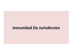 Inmunidad de Jurisdicción (исп.)