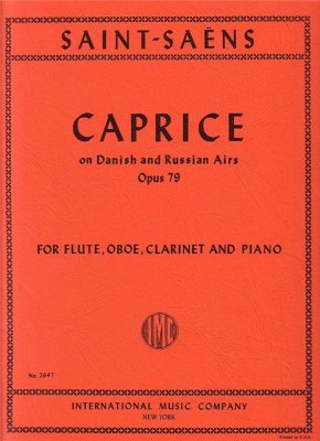 Camille Saint-Saëns. Caprice on Danish and Russian Airs Op.79. Ноты для квартета