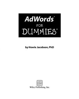 Jacobson Howie. AdWords For Dummies