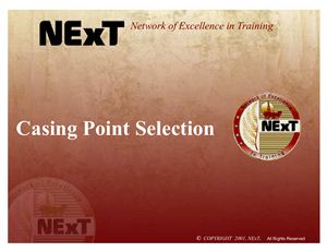 Casing point selection