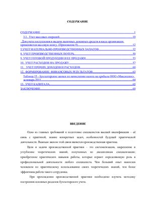 Отчет по производственной практике с приложениями на примере ООО Максиплюс