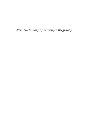 Koertg N. (Ed. in chief) New Dictionary of Scientific Biography. Vol.1. Abderhalden - Byers