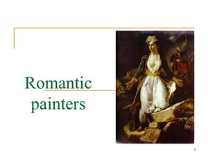 Romantic painters