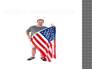 Культурные ценности американцев