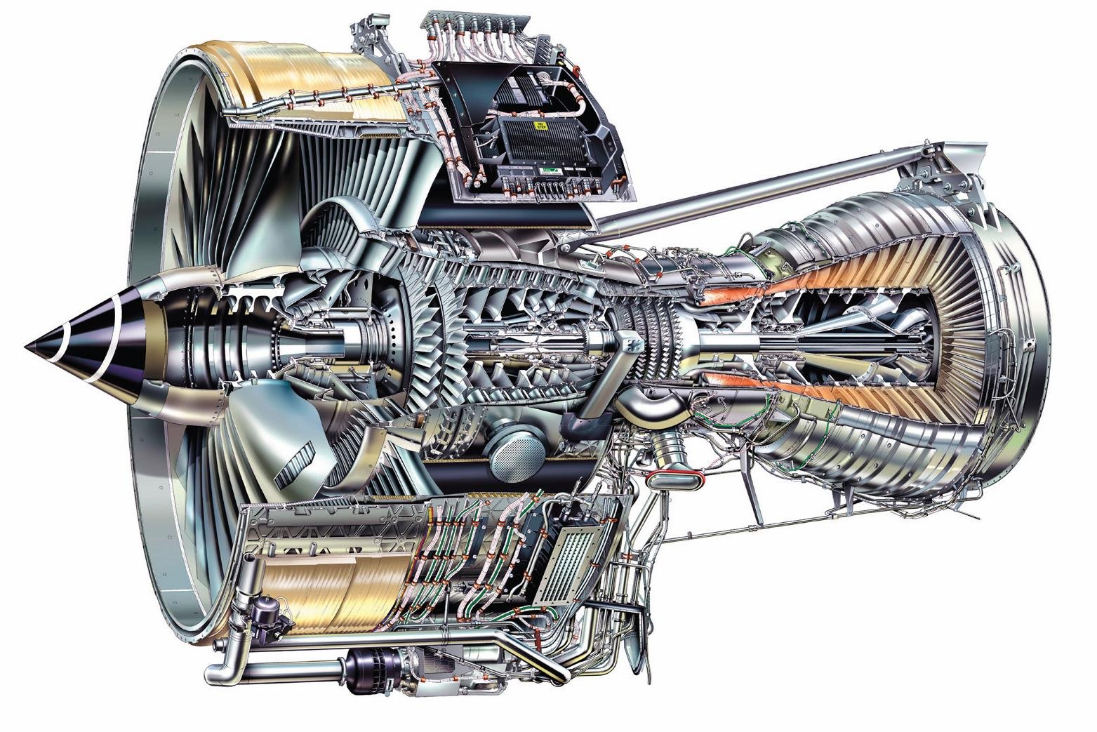 Cutaway Rolls-Royce Trent 800