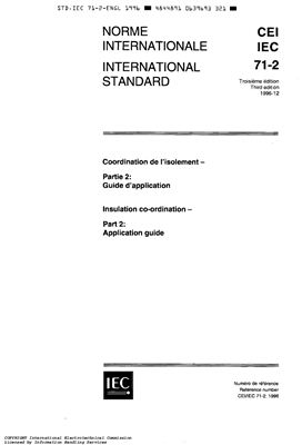 IEC 60071-2 Internationa Standard Insulation co-Ordination Part. 2: Application guide
