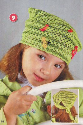 Вязание: модно и просто. Вяжем детям 2011 №05. Летние панамки, банданы, кепи
