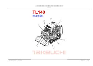 Takeuchi TL140 Part Catalog - Каталог запасных частей