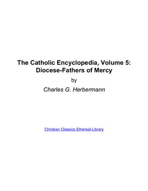 Catholic Encyclopedia. Том I - XVI