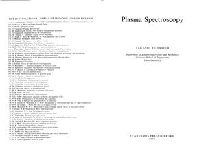 Fujimoto T. Plasma spectroscopy