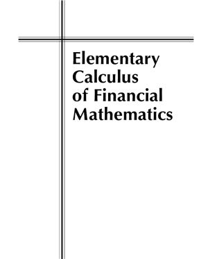 Roberts A.J. Elementary Calculus of Financial Mathematics