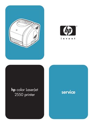 HP Color LaserJet 2550 series printer. Service Manual