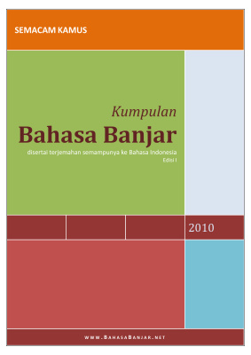 Kumpulan Bahasa Banjar disertai terjemahan semampunya ke Bahasa Indonesia