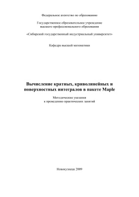 Лактионов С.А. Вычисление кратных, криволинейных и поверхностных интегралов в пакете Maple