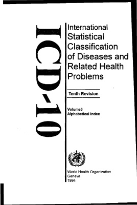 Международная статистическая классификация болезней и проблем, связанных со здоровьем, 10-й пересмотр (МКБ-10). Том 3