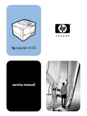 HP LaserJet 4100 Series Printer. Service Manual
