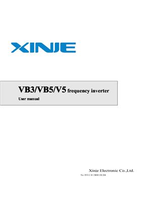 Инструкция - Частотные преобразователи Thinget VB3/VB5/V5