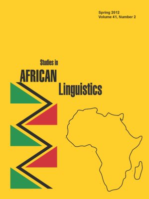Studies in African Linguistics. Volumes 20-29