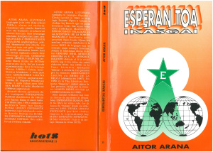 Arana Aitor. Esperantoa Ikasgai