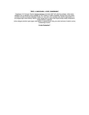 Алимханов О. Программа для транслитерации кириллица-латиница & латиница-кириллица (Kirill-Lotin-Kirill tarjimon 3.0)