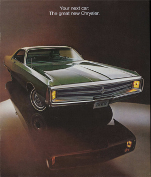Chrysler Motors Corporation. Your next car: The great new Chrysler