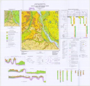 Геологическая карта и карта полезных ископаемых четвертичных отложений Киева
