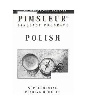 Paul Pimsleur. Polish: Complete Course. Part 1