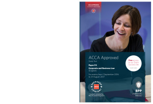 ACCA - BPP F4 Corporate and Business Law - Study Text 2016-2017