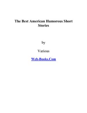 The Best American Humorous Short Stories by various