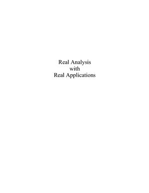Davidson K.R., Donsig A.P. Real Analysis with Real Applications