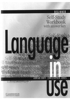 Doff Adrian, Jones Christopher. Language in Use Beginner: Self-Study Workbook