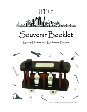 Souvenir Booklet Group Photos and Exchange Puzzles